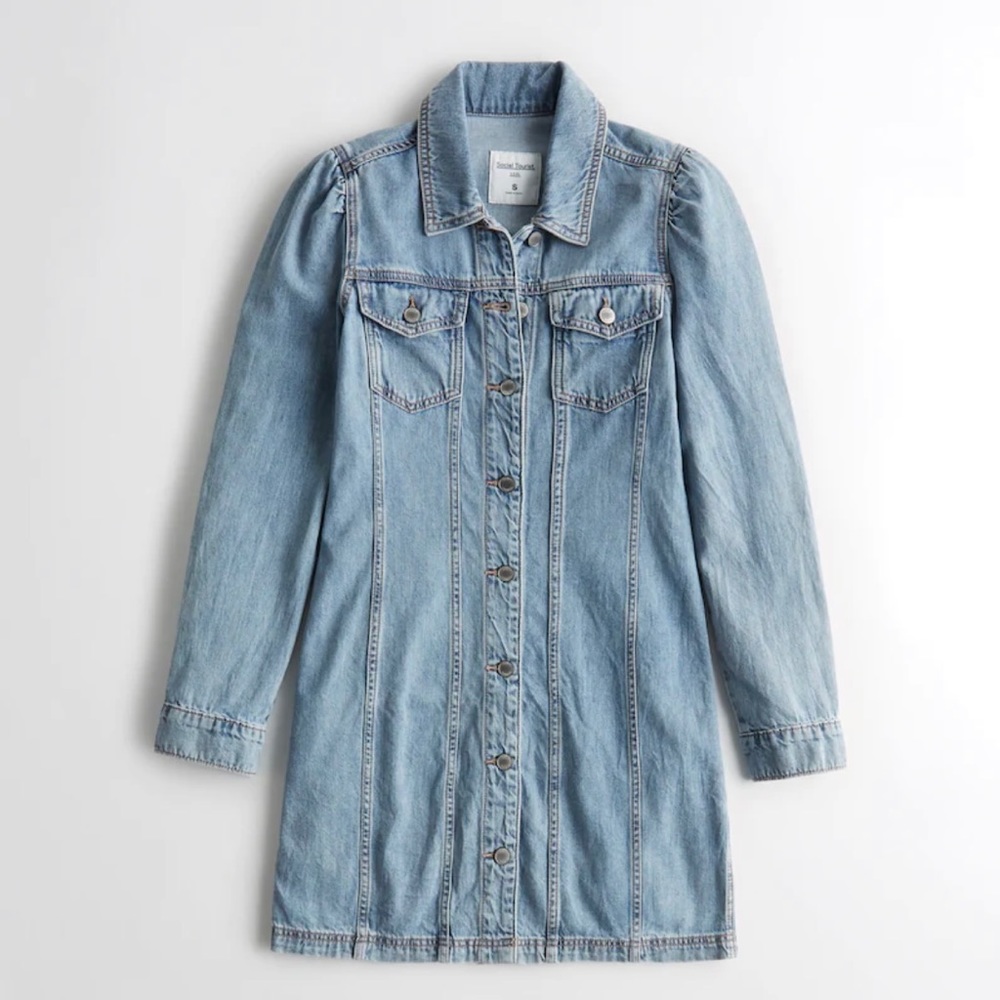 SOCIAL TOURIST DENIM MINI DRESS